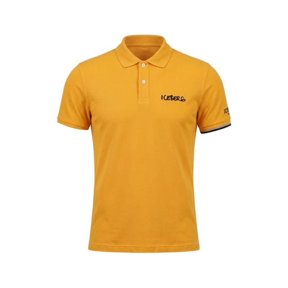 Iceberg Yellow Cotton Men Polo Men's Shirt